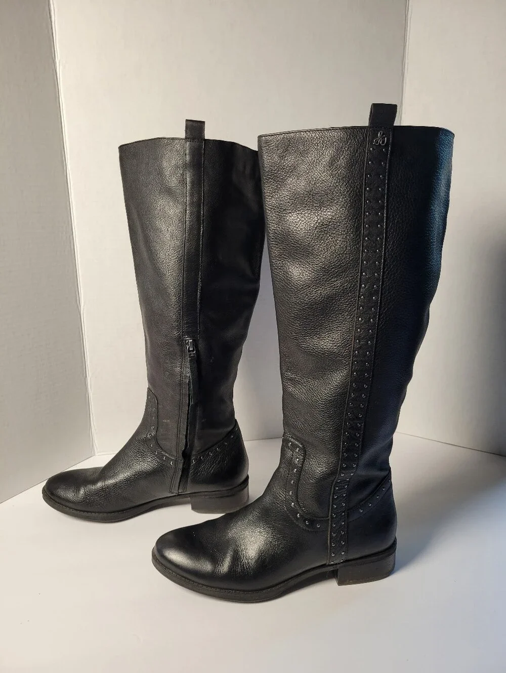 Womens Sam Edleman Prina Studded Riding Boot